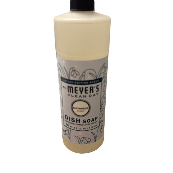 Mrs. Meyer's Clean Day Dish Soap - NEW Unopened Snowdrop Limited Edition - Picture 2 of 3